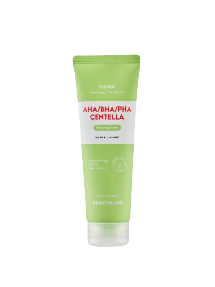 ShinCos.Lab Peptide Facial Cleansing Foam with AHA/BHA/PHA, 120 ml