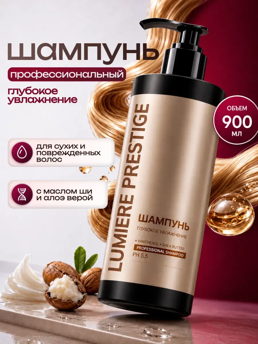 Lumière Prestige Deep Moisture Shampoo 900 ml