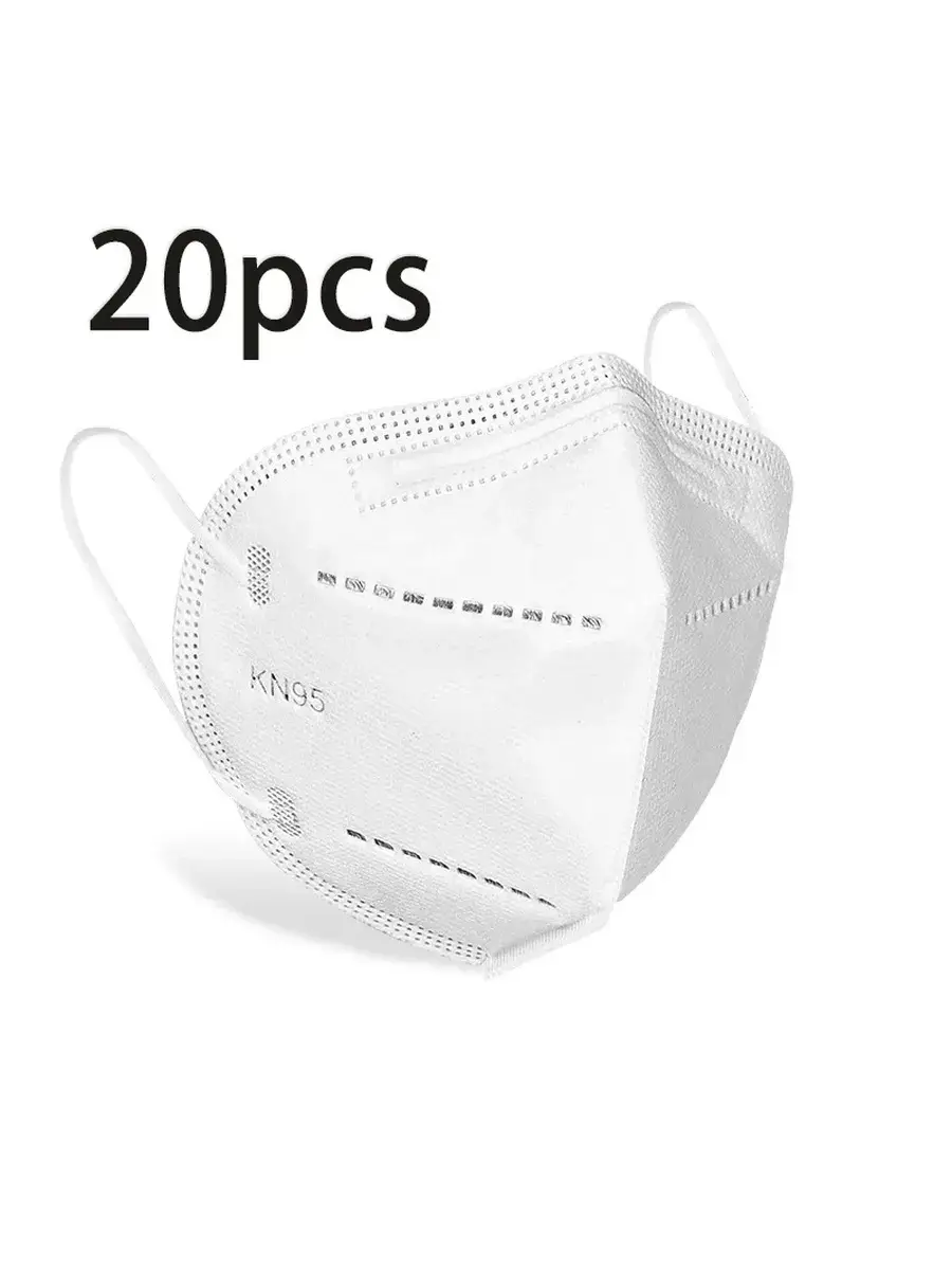 NNNB Protective KN95 Respirator Mask White 60 Count