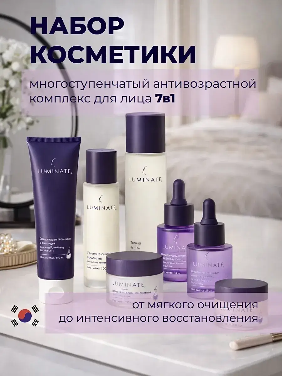 LU MINATE 7-in-1 Facial Skincare Gift Set