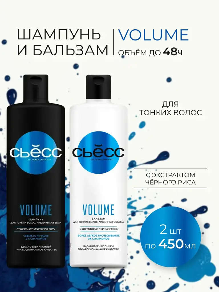 Syoss Volume Shampoo and Balm Set Pack of 2 450 ml #1