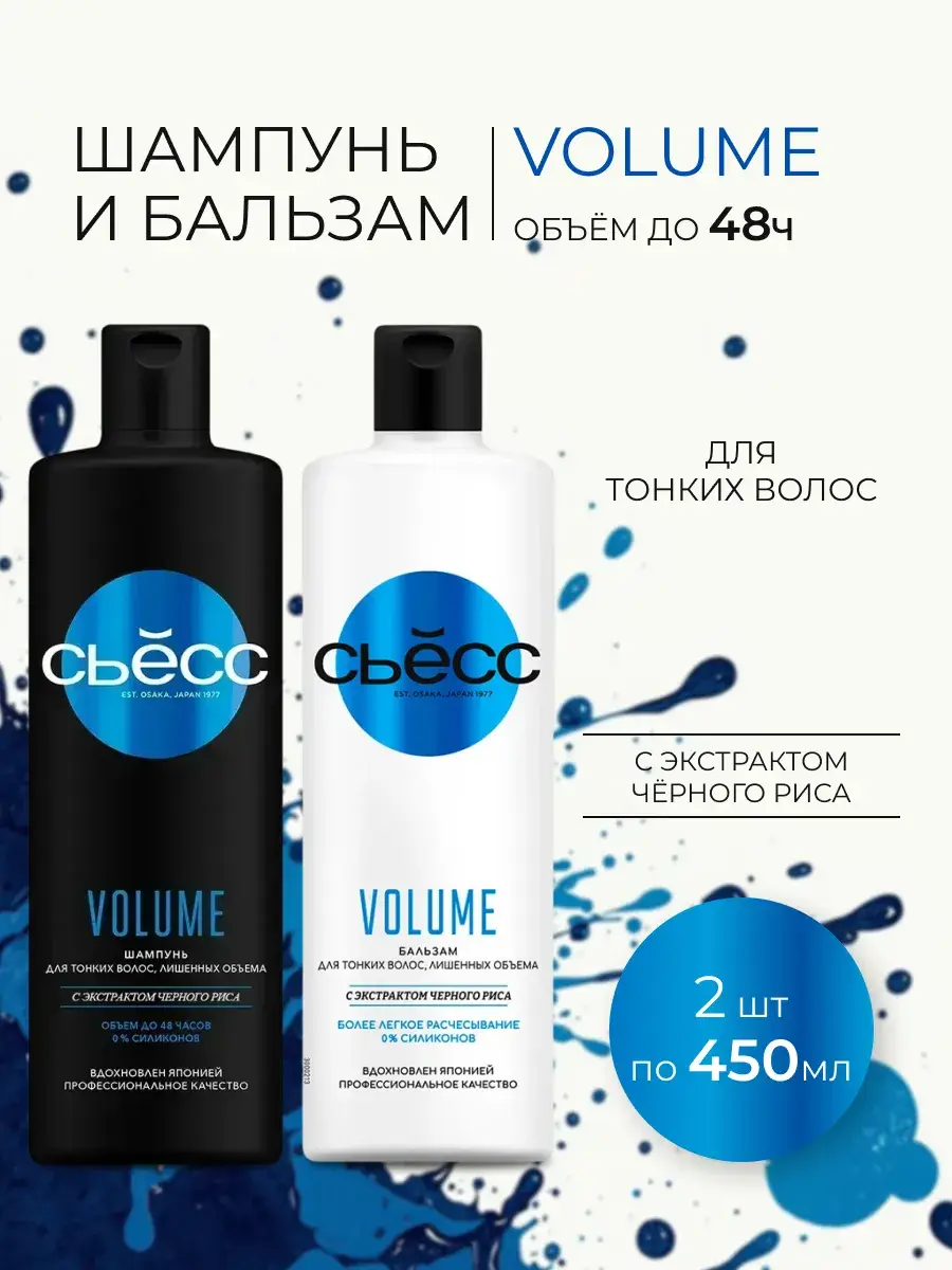Syoss Volume Shampoo and Balm Set Pack of 2 450 ml