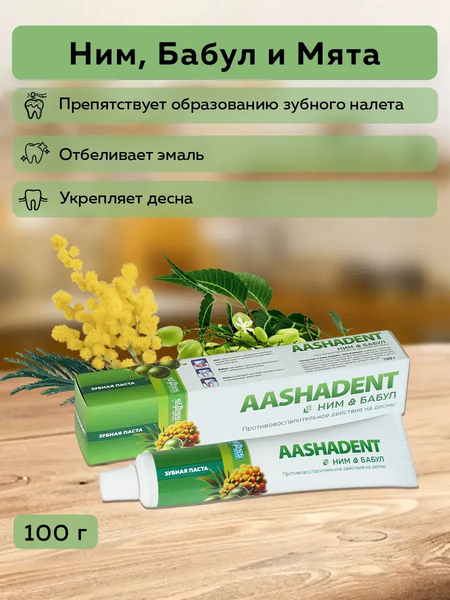 Aasha Herbals Neem and Babul Herbal Toothpaste 100 g