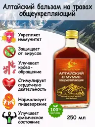 Altai Herbal Balm with Mumijo, 250 ml, 1 bottle #1