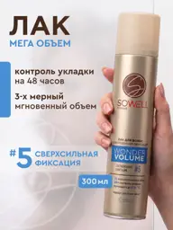 SoWell Wonder Volume Hair Spray 2 Pack 300 ml, 2 Count #1