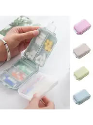 NNNB Mini Pill Case, Pink Blue Tablets #1