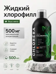 Chlorera Liquid Chlorophyll Mint 500 ml 1 Pack #1