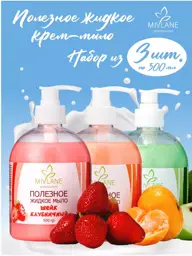 Mivlane Liquid Hand and Body Soap Set, x 3 500 ml, 3 Count #1