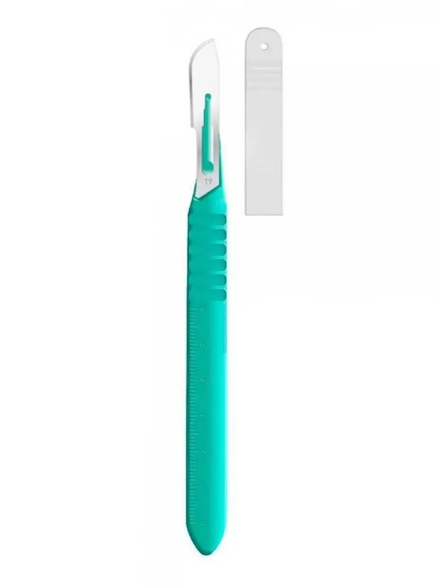 DECOROMIR Surgical Scalpel No. 19 Sterile Stainless Steel