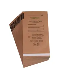 MedTest Kraft Paper Sterilization Pouches, 115 x 200 mm, 100 pcs #1