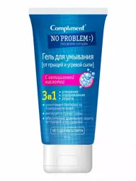 Compliment No Problem 3-in-1 Salicylic Acid Facial Cleansing Gel, 200 ml #1