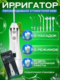ASTIN HF2 Portable Water Flosser with 8 Tips #1
