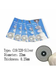 Xceldent Diamond Discs C19/220 Silver 22 mm, 5 pcs #1