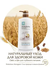Lion Shokubutsu Oat Milk & Shea Butter Shower Gel 500ml #1