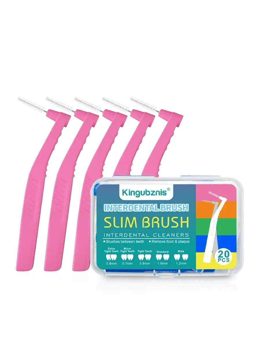 Kingubznis Interdental Brushes 20 Pack 0.6 mm, 20 Count