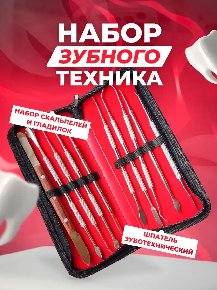 EVOY Dental Technician Tool Set, 10-Piece Stainless Steel Kit
