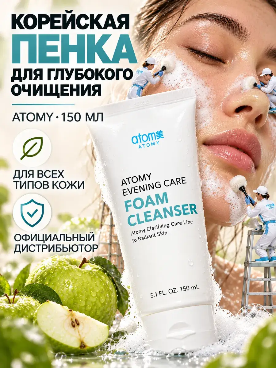 Atomy Cleansing Face Foam 1 Pack 150 ml