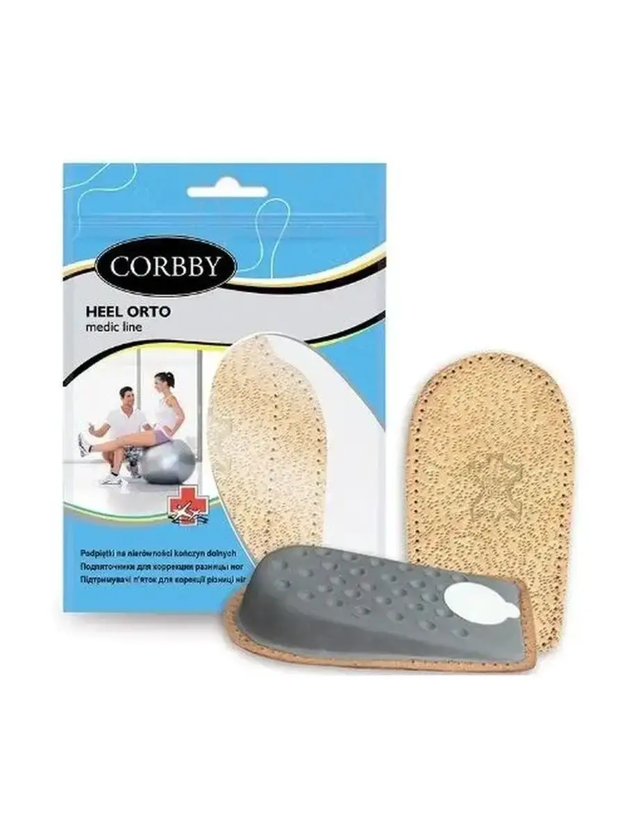 Corbby Men's Heel Cushion Orto 2 cm