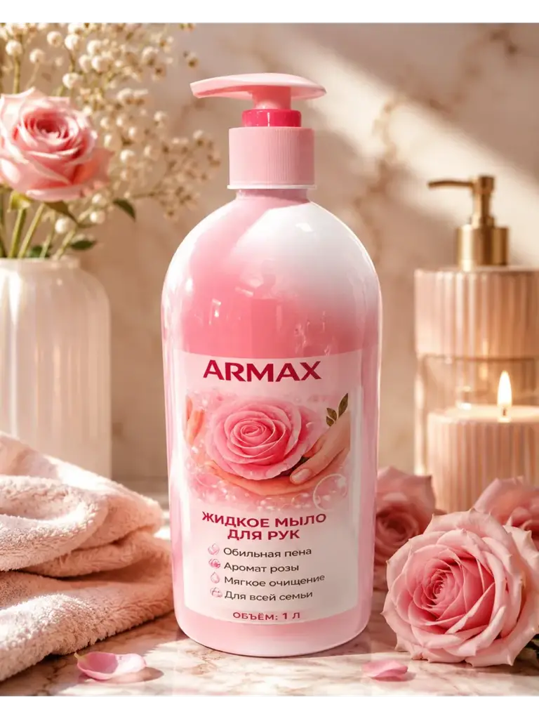 Rose-Scented Liquid Hand Soap, 1000 ml #1