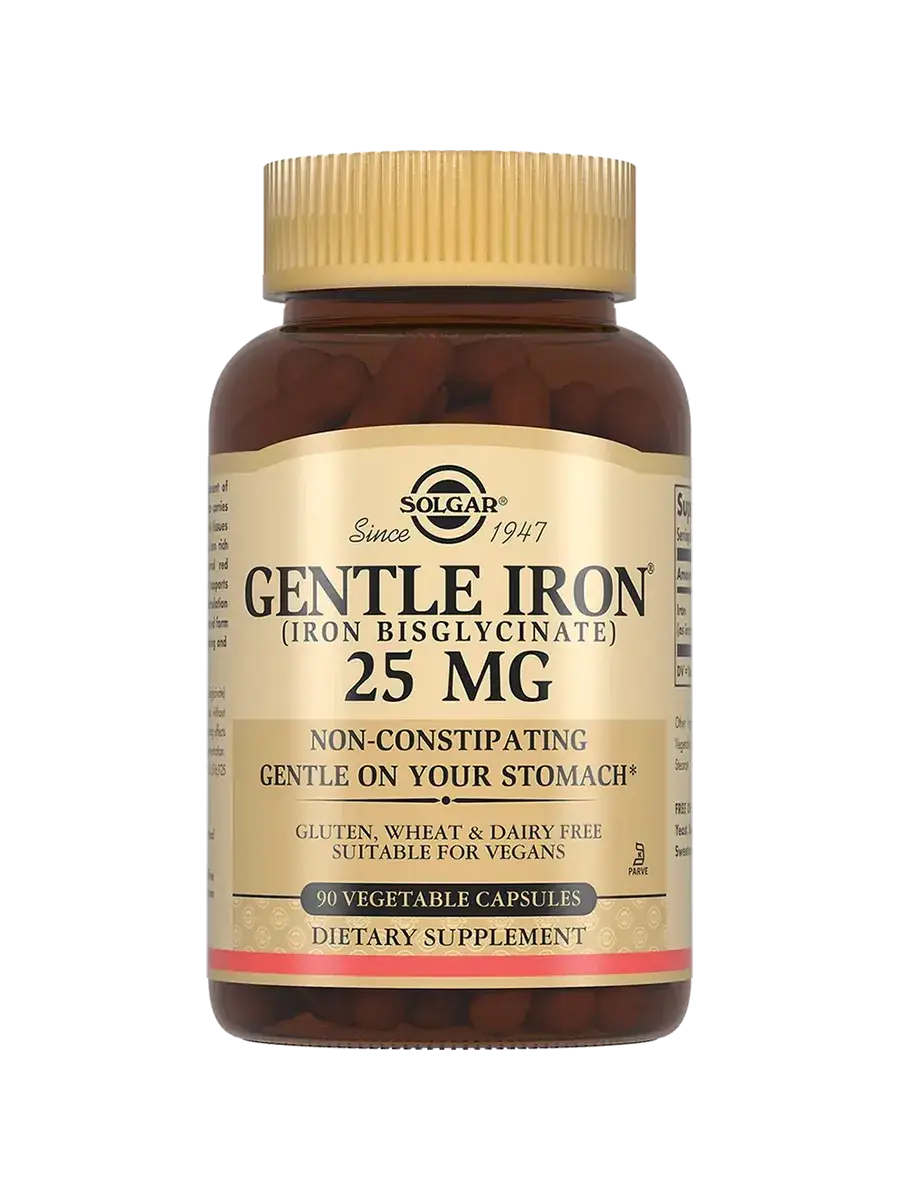 SOLGAR Gentle Iron Capsules 25 mg 90 pcs