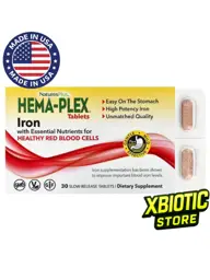 Natures Plus Hema Plex Chelated Iron Tablets, 30 Tablets #1