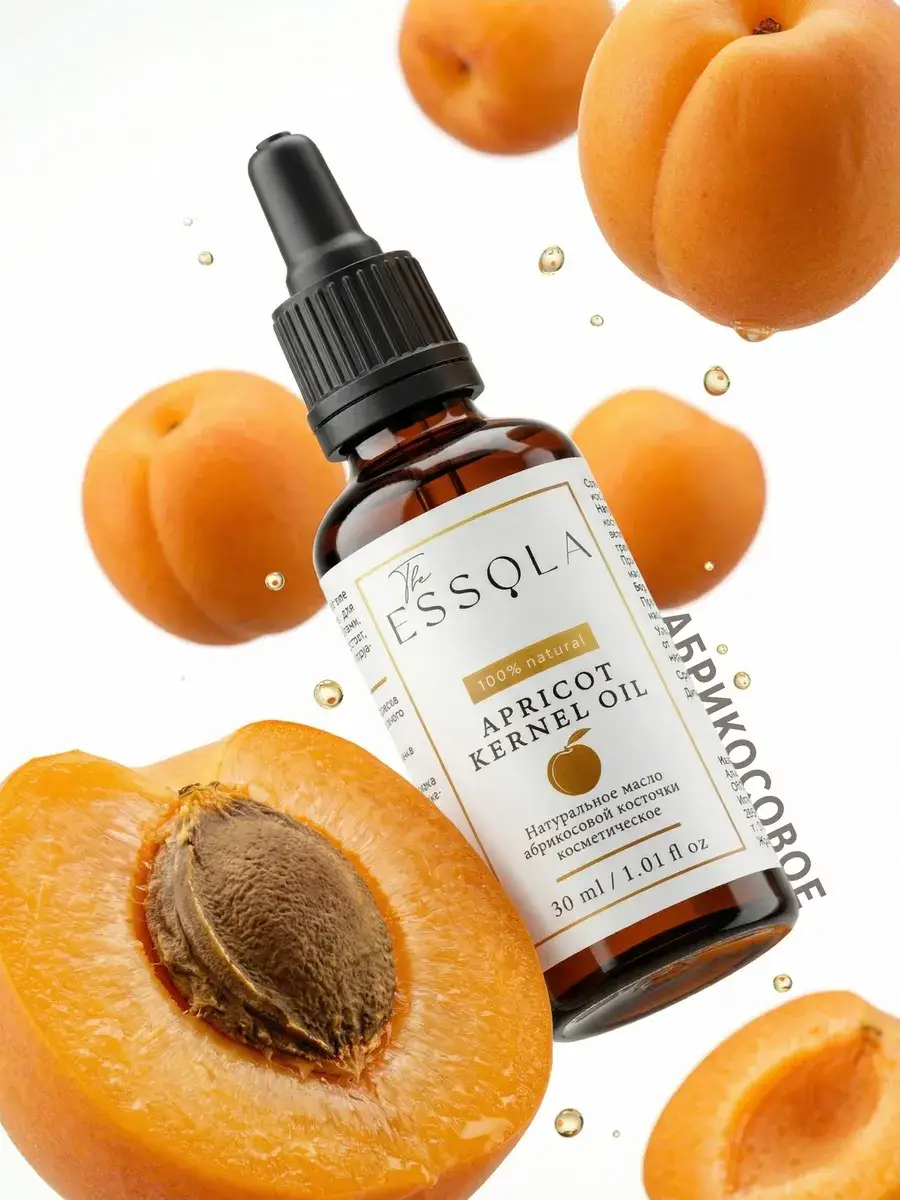 Essola Apricot Kernel Oil for Face, Skin, and Hair 30 ml