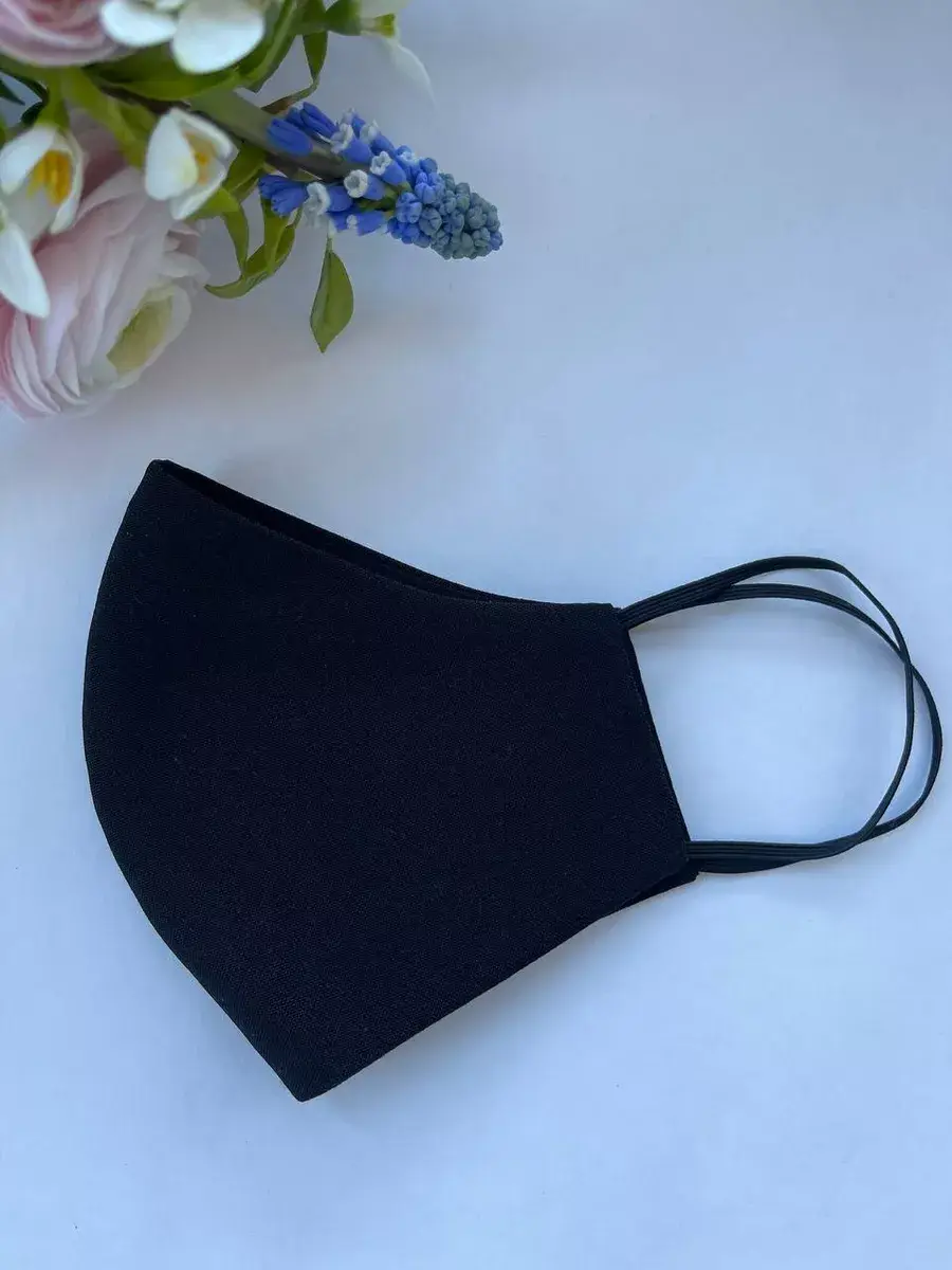 Aelya Kudelya Satin Face Mask Charcoal Black 1 pcs