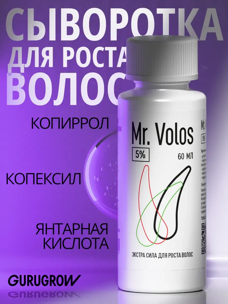 Mr. Volos Hair Serum 5%, 60 ml