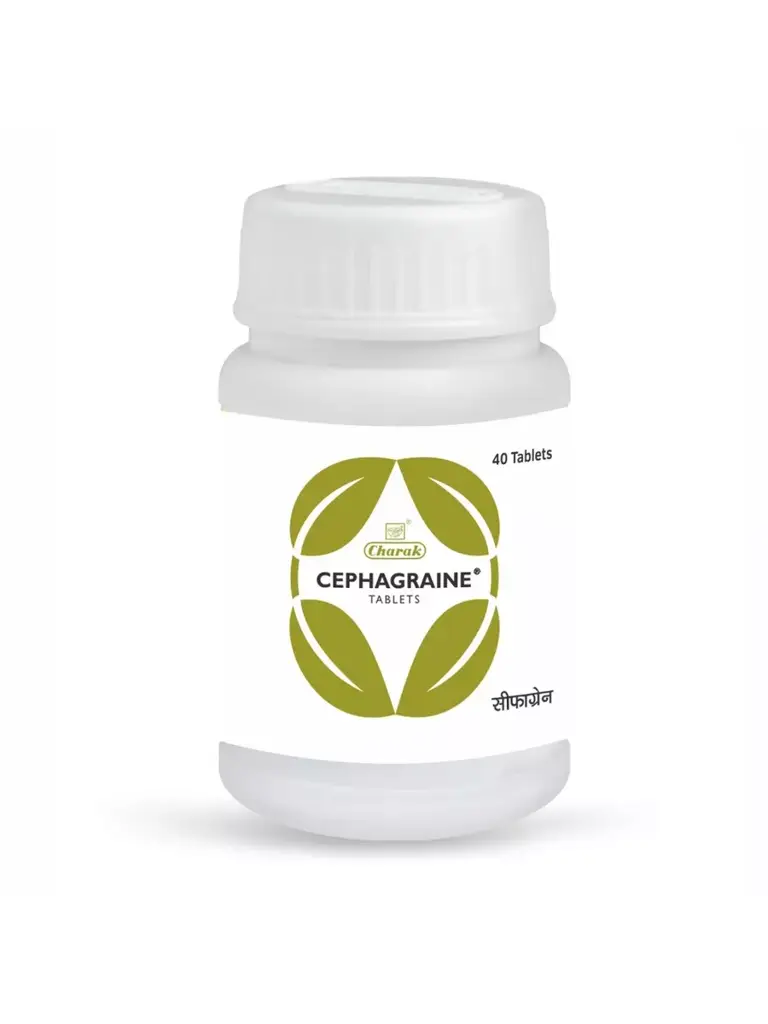 Charak Cephagraine Coated Tablets, 60 Tablets #1