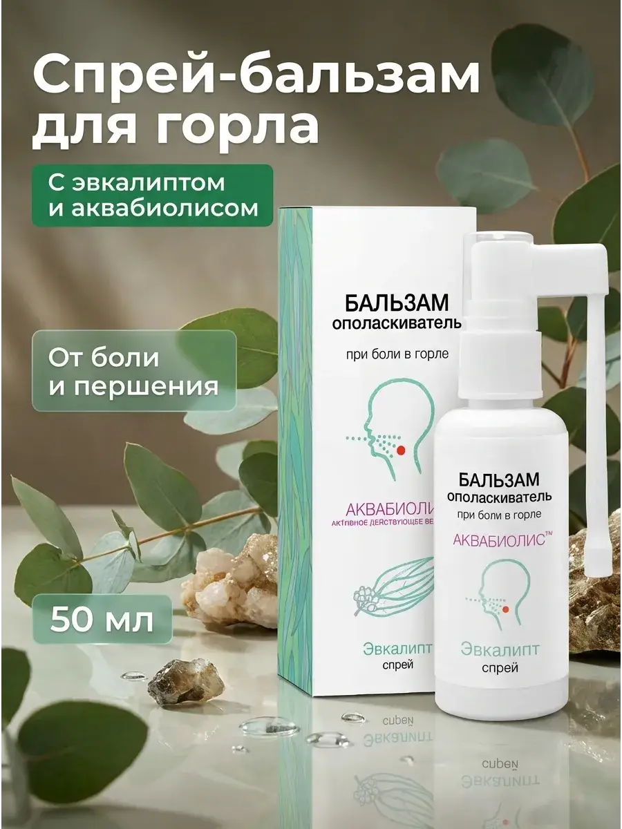 Formula Zdorovya Eucalyptus Throat Spray Balm 50 ml