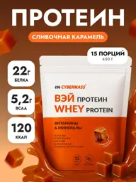 Cybermass Whey Protein with BCAA, Caramel Serum 450 g #1
