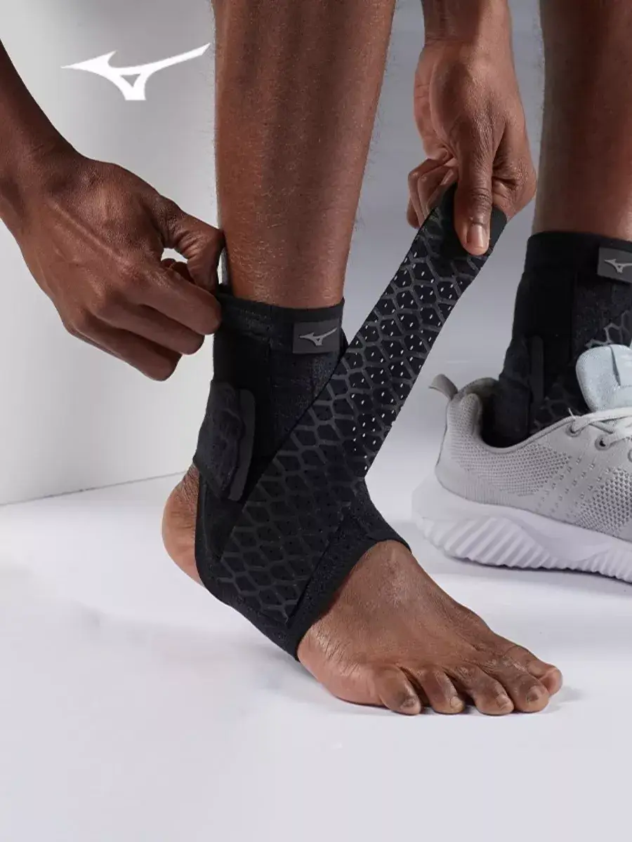 Mizuno Ankle Support Brace Medium Charcoal Black