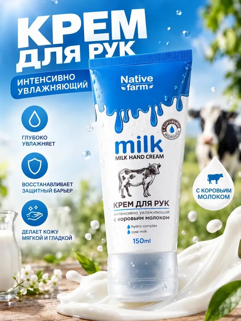 Vilsen Milk Native Farm Intensive Moisturizing Hand Cream 150 ml #1