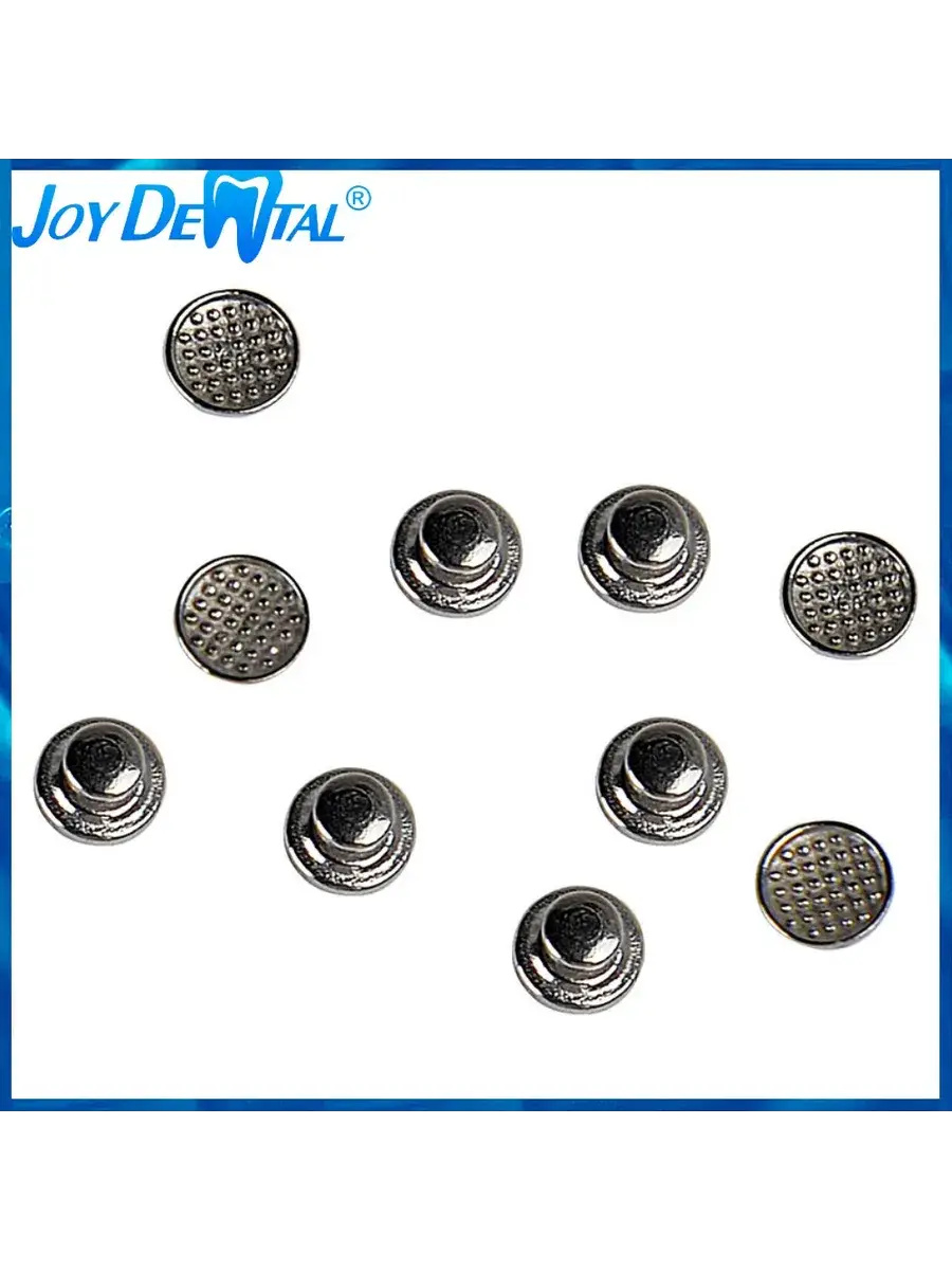JOY DENTAL Metal Lingual Buttons 10 pcs
