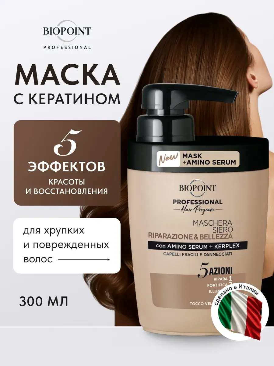 BIOPOINT Restoration and Beauty Hair Mask, 300 ml