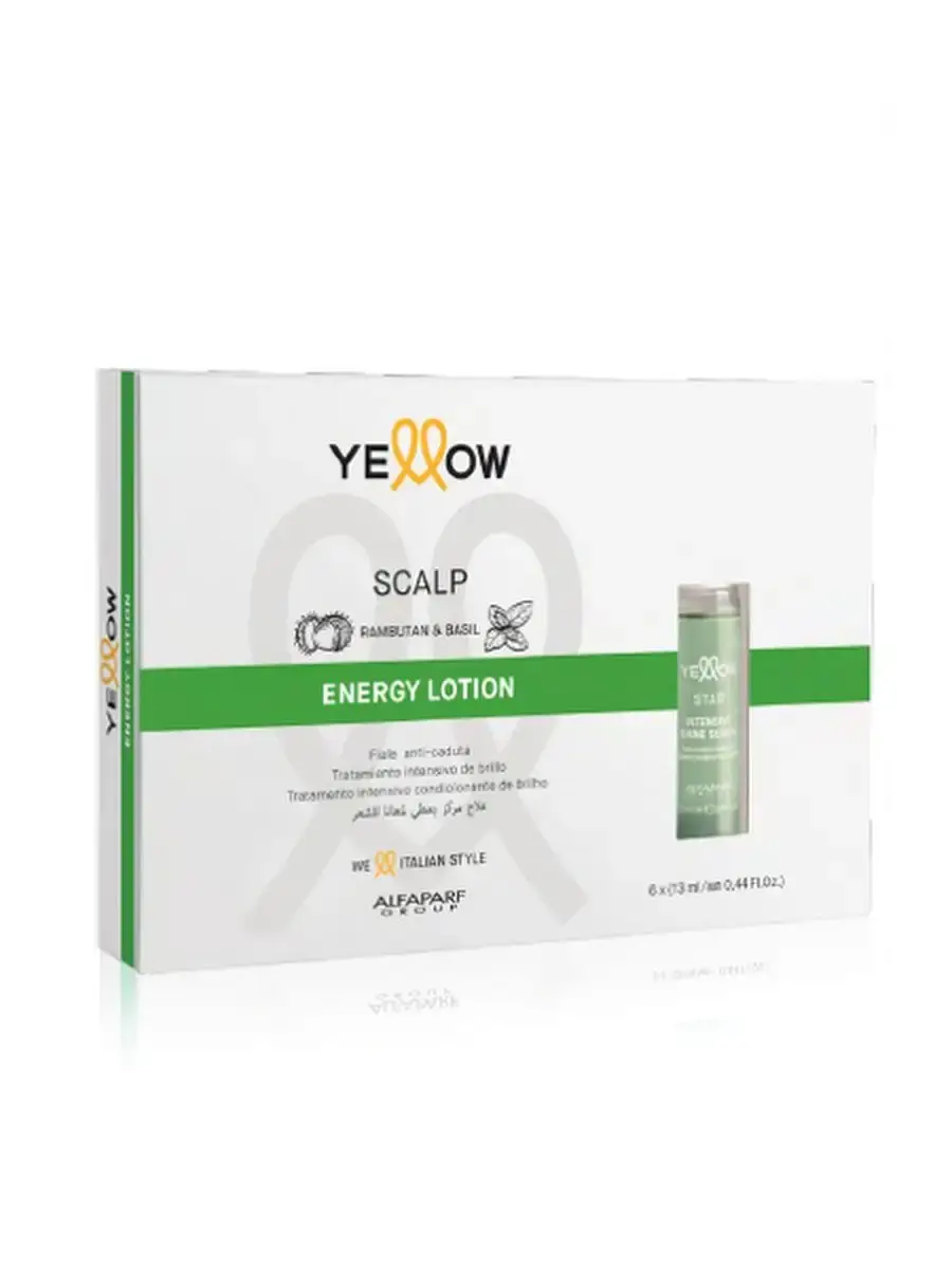 YELLOW Energy Lotion Hair Growth Scalp Treatment 6 x 13 ml