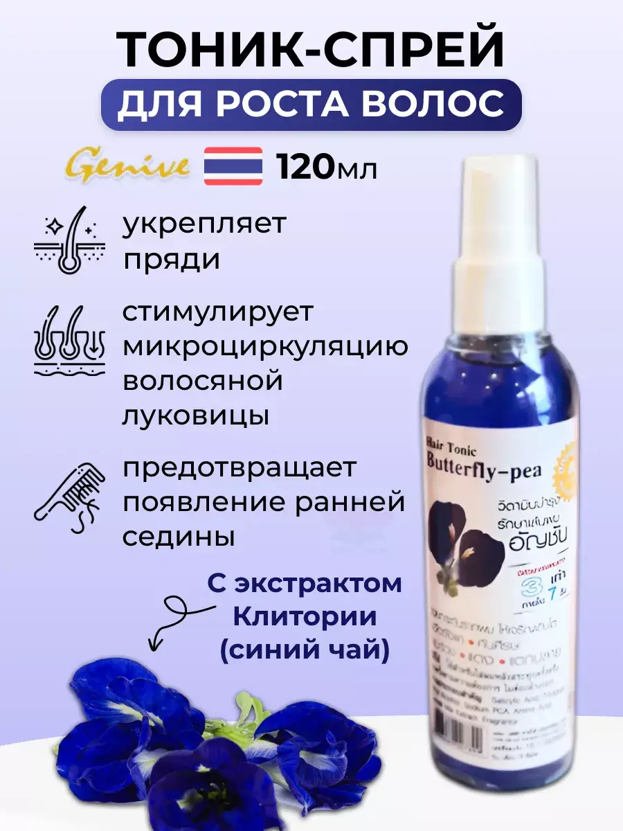 Genive Blue Tea Hair Loss Tonic Spray 120 ml