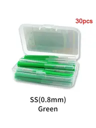 AACAR Green Plastic Interdental Brushes, 30 Pieces #1