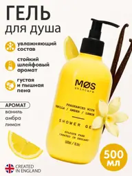 MOS Skincare Vanilla, Amber, Lemon & Moss Shower Gel, 500 ml #1