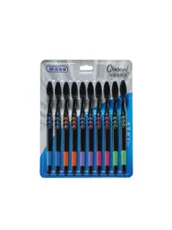 DR.GOOD Jianpai Bamboo Charcoal Toothbrush, 10 Pieces #1