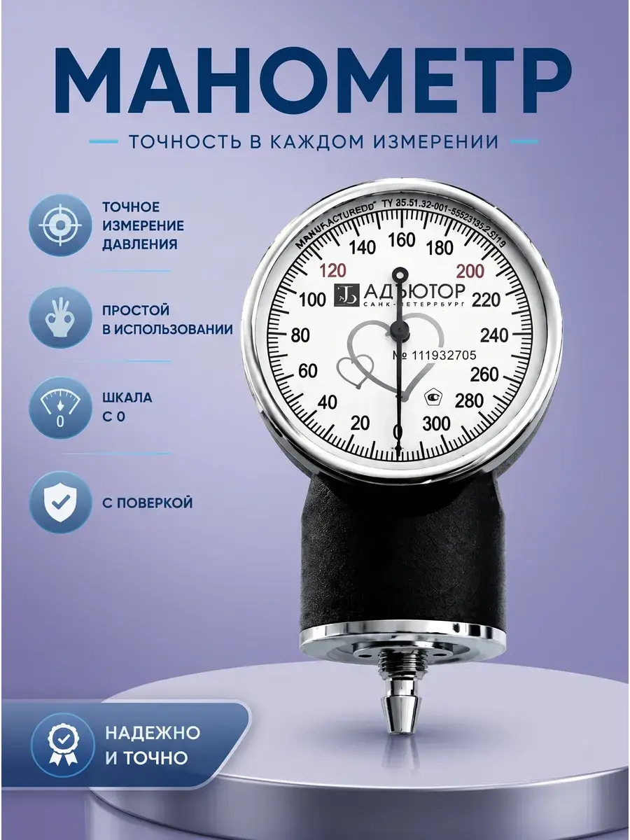 Adyutor MMM-01-1 Sphygmomanometer Gauge