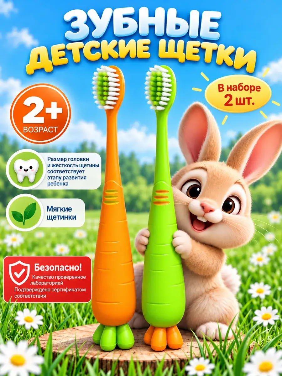 ZubNova Children Soft Toothbrush Pack of 2