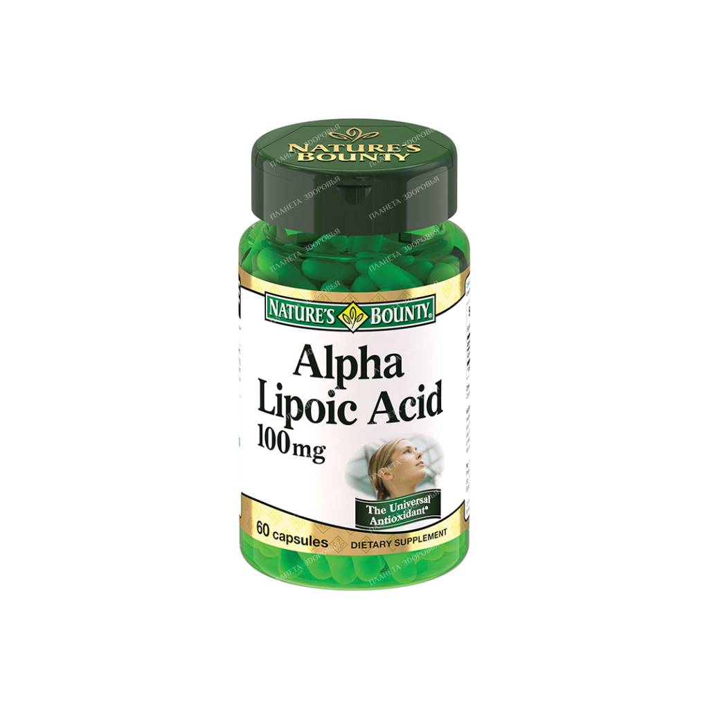 Nature's Bounty Alpha-Lipoic Acid 100 mg, 60 Capsules