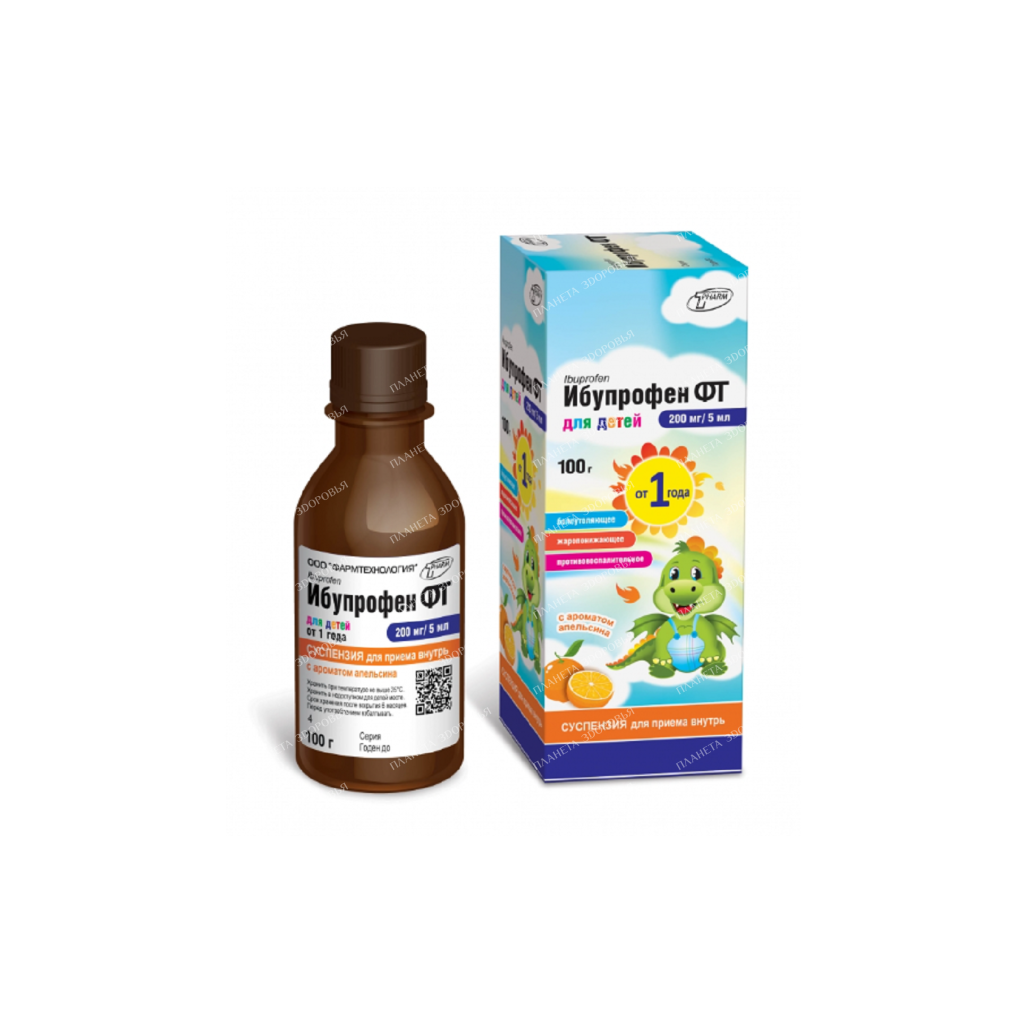 Ibuprofen FT oral suspension 200mg/5ml 100g №1
