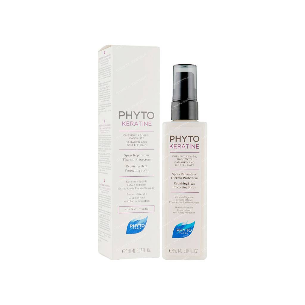 Phyto Spray thermo-actif PHYTOKERATIN / PHYTOKERATINE SPRAY REPARATEUR THERMO-ACTIF, 150 ml