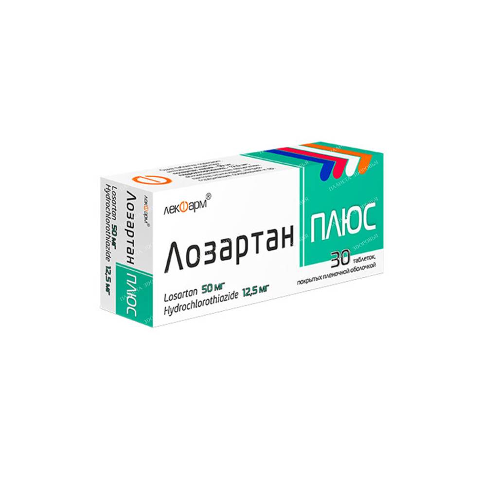 Losartan plus tablets p/o 50mg/12.5mg №10x3