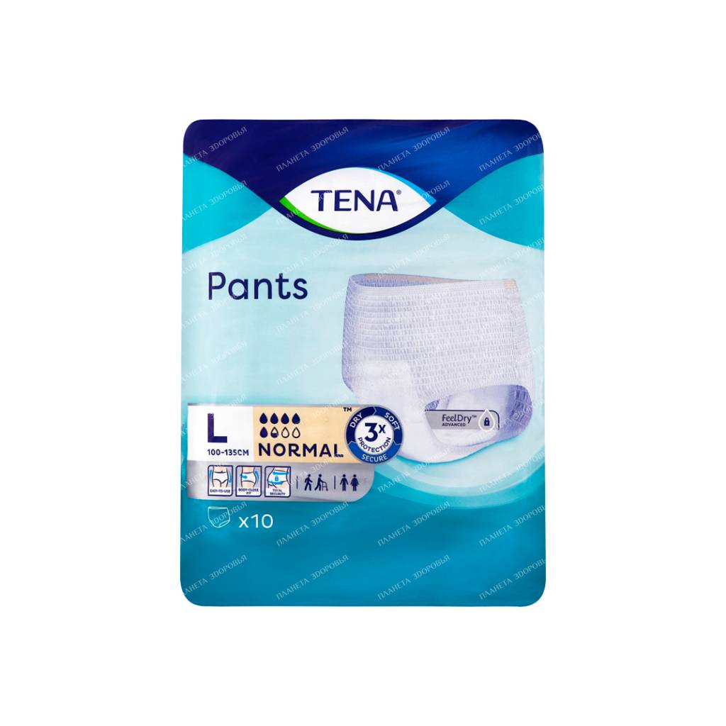 TENA Adult Diapers Pants Normal Large10 pcs