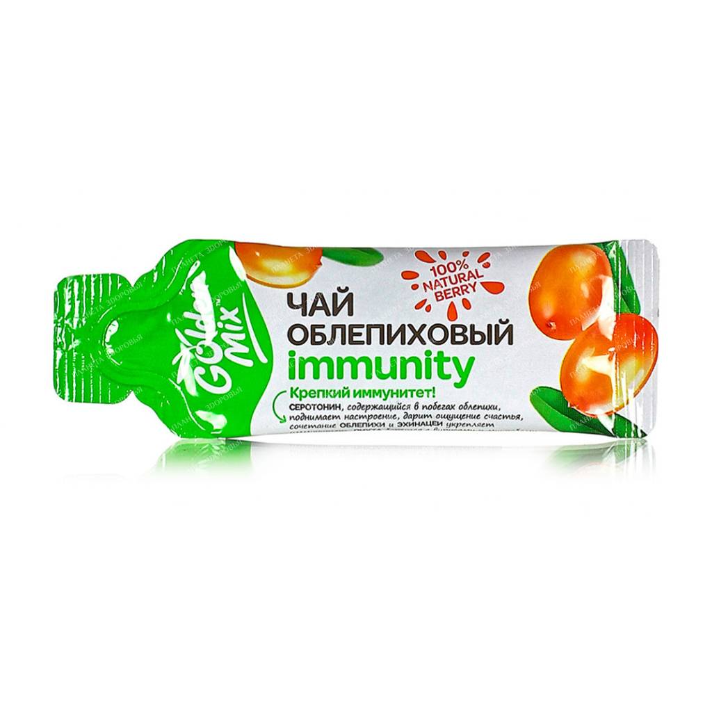 GoldenMix spec. food diet product. prof. Sea buckthorn tea Immunity, stick 18 g