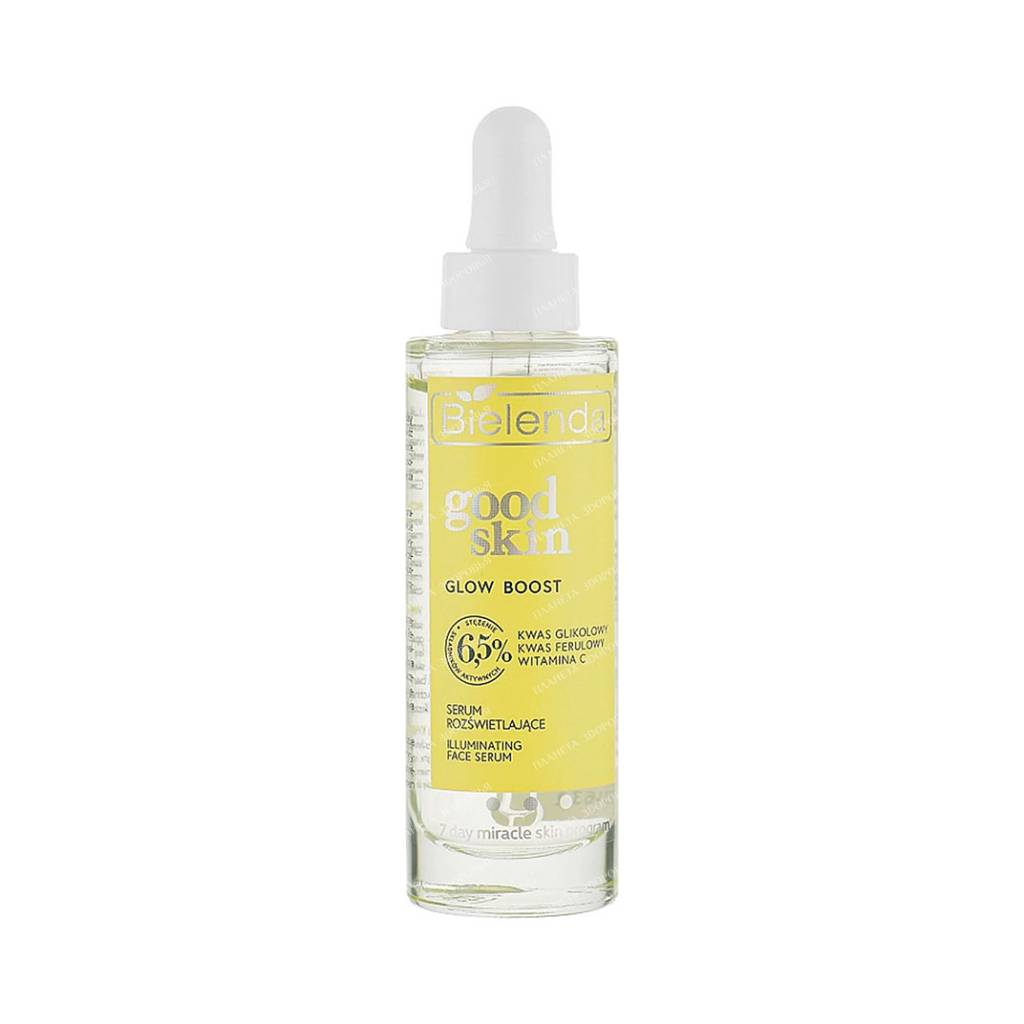 BIELENDA GOOD SKIN GLOW BOOST Serum with Glycolic Acid, Vitamin C and Ferulic Acid, 30g