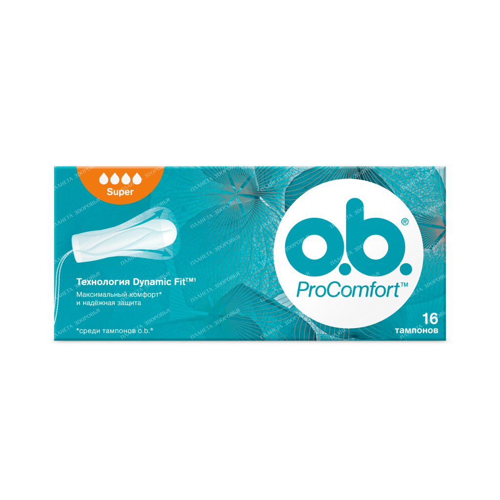 ob ProComfort Super Tampons for women 16 pcs
